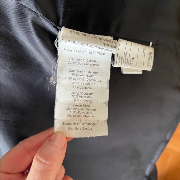 Genuine leather and wool jacket - Picture 11 of 12